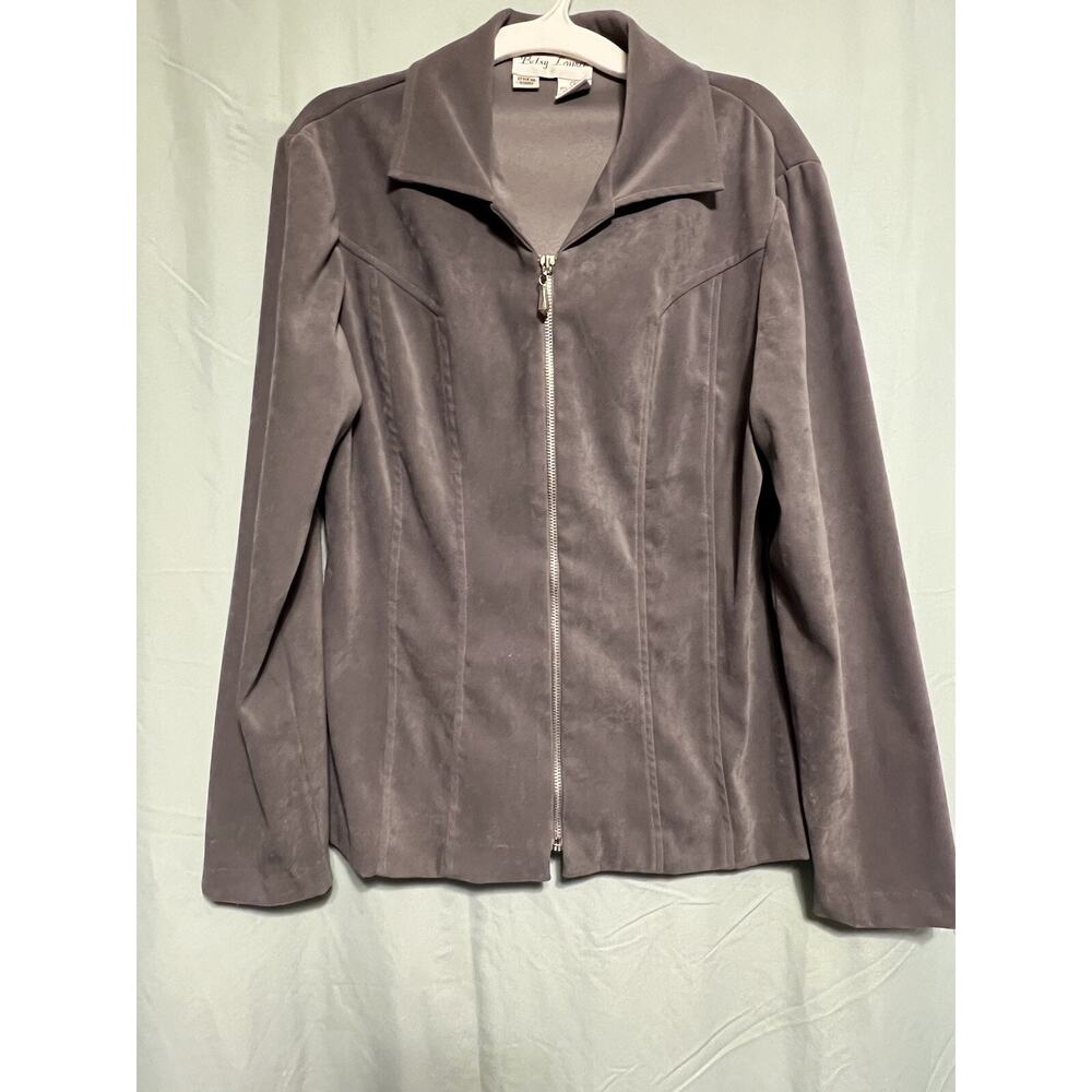 Betsy Lauren Zipper Jacket Women’s Size 6 Gray